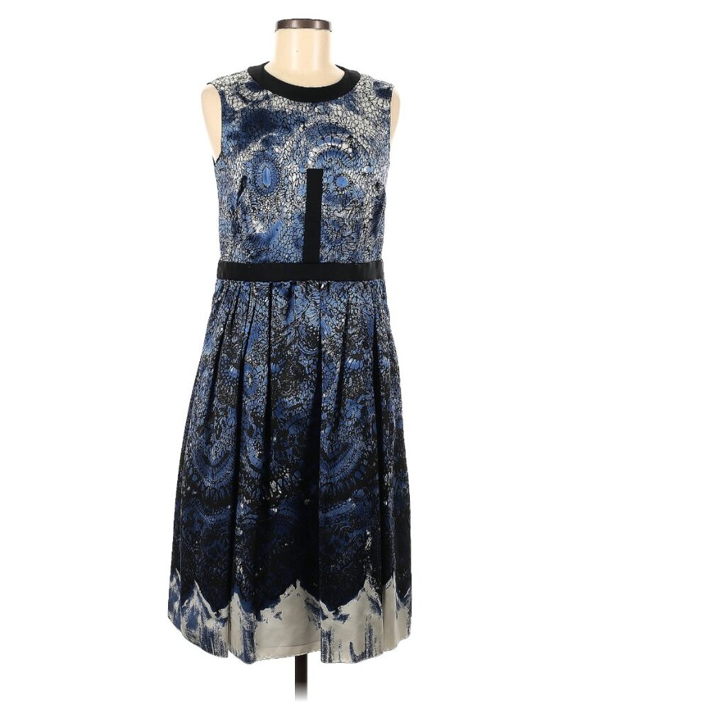 Prada Size 44 (IT) Casual Dress Silk and Wool